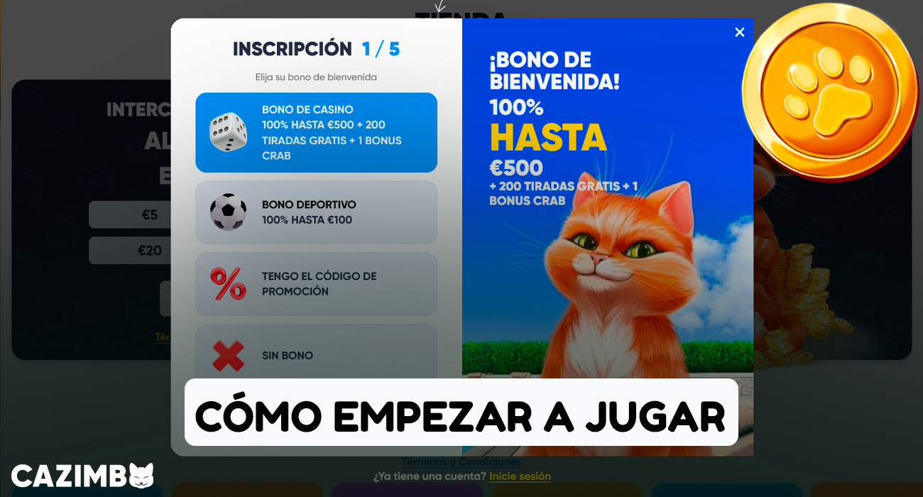 Guía paso a paso para empezar a jugar en Cazimbo Casino: Registro fácil, bonos de bienvenida, y una amplia selección de juegos de casino en línea.